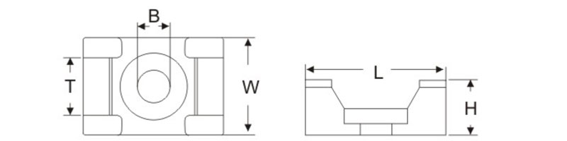 Saddle Type Cable Tie Mounts Drawings Saddle Type Cable Tie Mounts Drawings