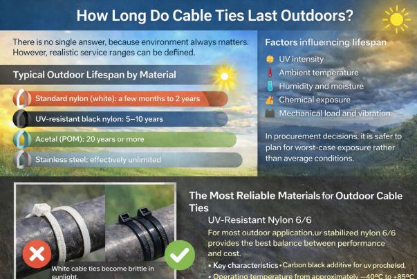 How Long Do Cable Ties Last Outdoors? How Long Do Cable Ties Last Outdoors?